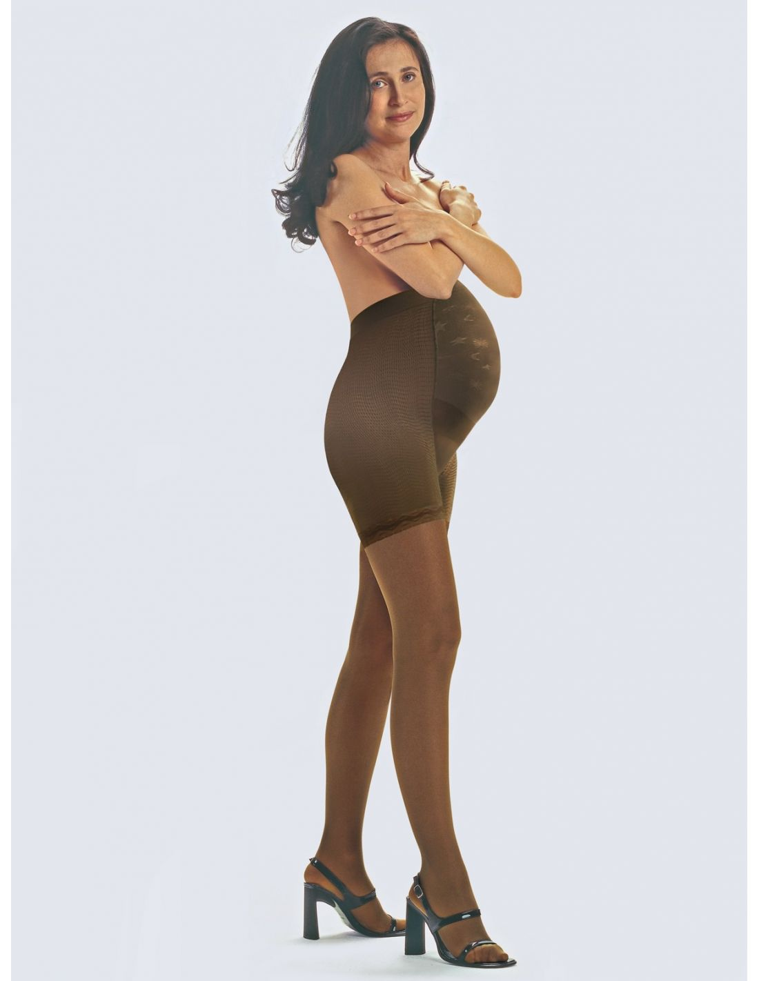 SOLIDEA Rajstopy Wonder Model Maman 140 sheer dla kobiet w ciąży CCL1